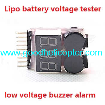 Wltoys Q333 Q333-A Q333-B Q333-C quadcopter drone parts Lipo battery voltage tester low voltage buzzer alarm (1-8s)